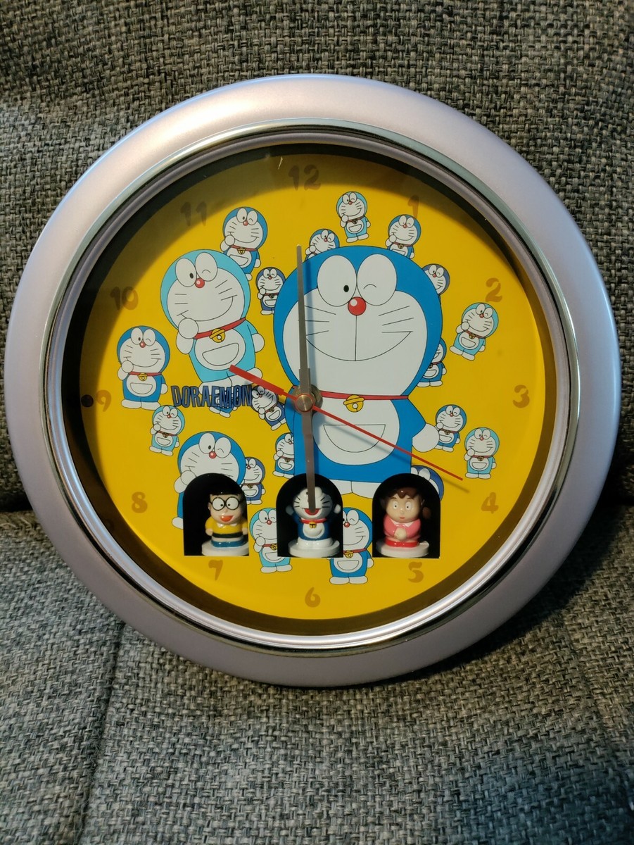 Vintage Doraemon Clock New in the Box Super Rare Fujiko-Pro