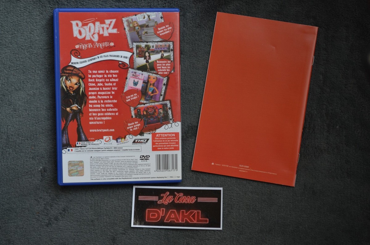 Jeu Bratz Rock Angelz Complet Pour Playstation 2 (PS2) - Version Française - Très Bon état