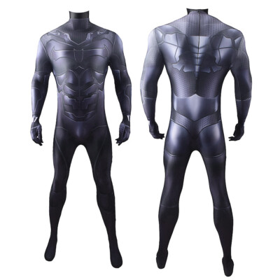 The Batman Bodysuit Bruce Wayne Jumpsuit Cosplay Costume Halloween Adult Kids US