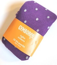Gymboree 12-24 mo Tights Purple Sparkle Silver Dot NWT 2016