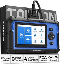 TOPDON AD600S OBD2 Diagnostics Scanner Tool, Code Reader, ABS/SRS/AT/Engine, Oil