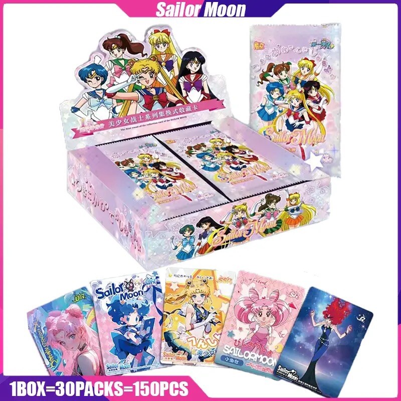 sailor moon booster box Japanese Trading Card Game Pack : Toys & Games sized cards that bring the enchanting characters to your fingertips Sailor Moon Trading Card Game
