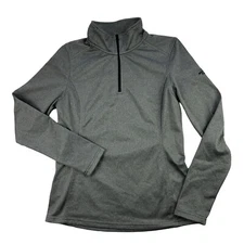 The North Face Tech 1/4 Zip Fleece Womens Small Gray Pullover Sweatshirt