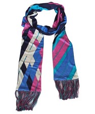 EMILIO PUCCI 100 Silk Fringe Scarf