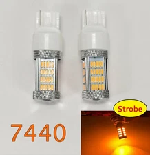 Strobe Amber Reverse Backup Light T20 7440 7441 992 W21W 92 LED Bulb Lamp A1 LAX