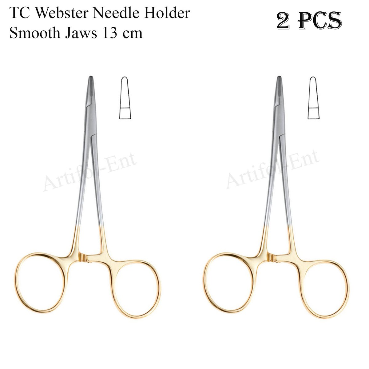 TC Webster Needle Holder Size 5 - German Stainless Steel Surgical Instrument, CE Marked