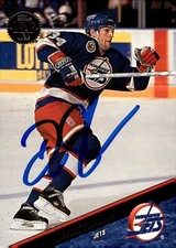 Darrin Shannon - Signed 1993-94 Leaf Card #194 - Winnipeg Jets