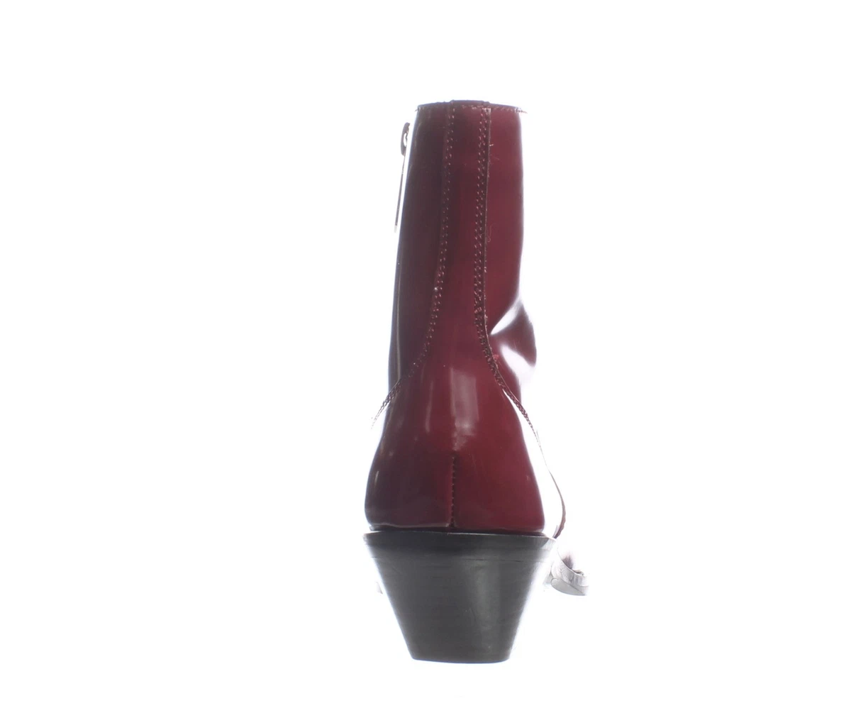 Calvin Klein Womens Arianna Dark Burgundy Ankle Boots Size 5