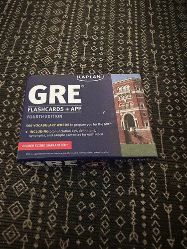 Kaplan GRE Prep Flashcards Fourth Edition 500 Vocabulary Words Spelling Bee - Picture 2 of 4