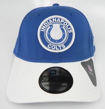 INDIANAPOLIS COLTS NFL NEW ERA 3930 FLEX-FIT SIDELINE CAP HAT SIZE ADULT S/M NWT