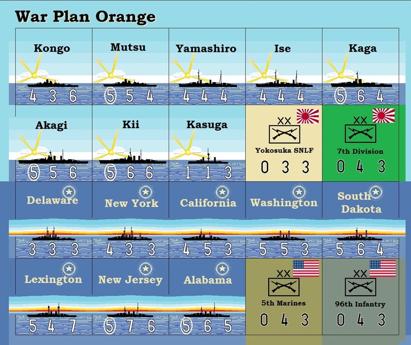 8-8 Fleet Plan/War Plan Orange Variant for War at Sea/VitP