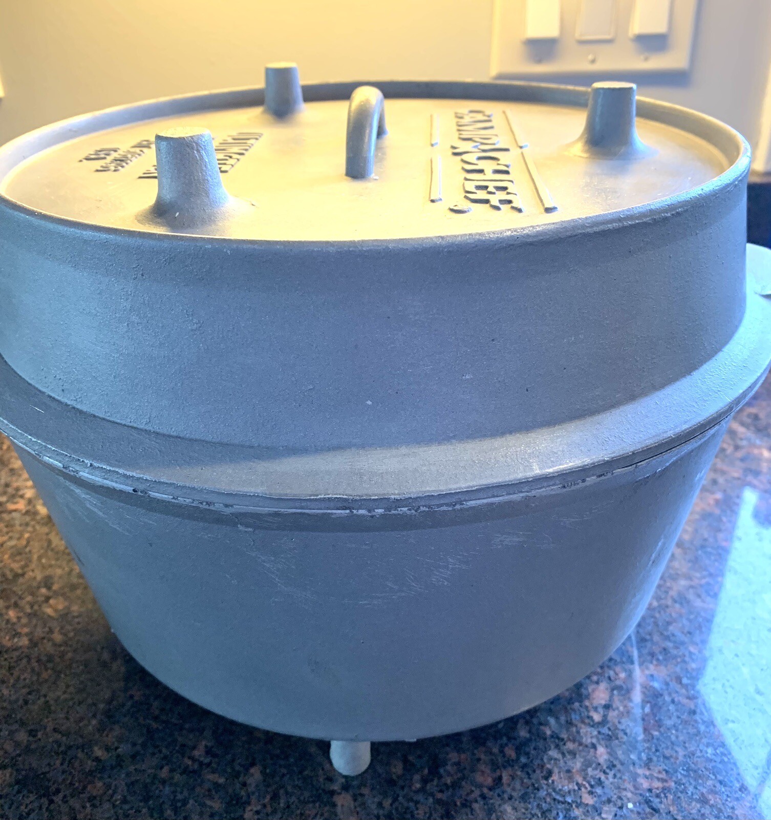 Rare Vintage Camp Chef Ultimate Aluminum Dutch Oven 12” Outdoors Camping Cooker eBay