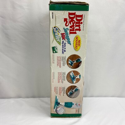 Vtg Dirt Devil Sweeper Vac With Swiffer R083000 Rare New Open Box