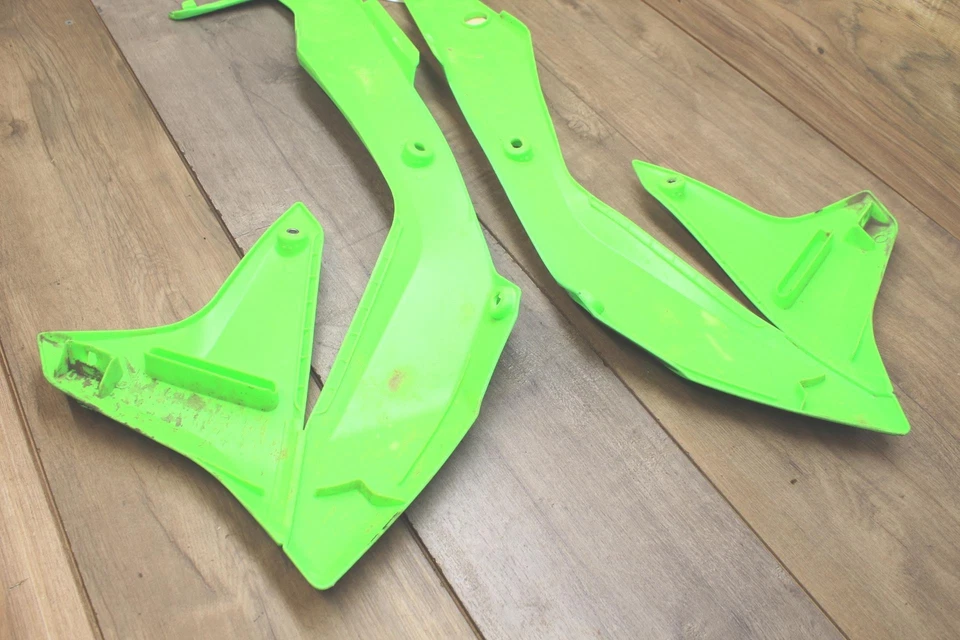 Kit de carrocería de plástico verde Kawasaki KX450 F KX 450 2016 16 guardabarros carenado capucha Foto 3 de 4