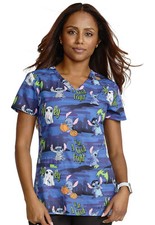 Lilo  Stitch Cherokee Scrubs Tooniforms Disney Halloween V Neck Top TF666 LHFN