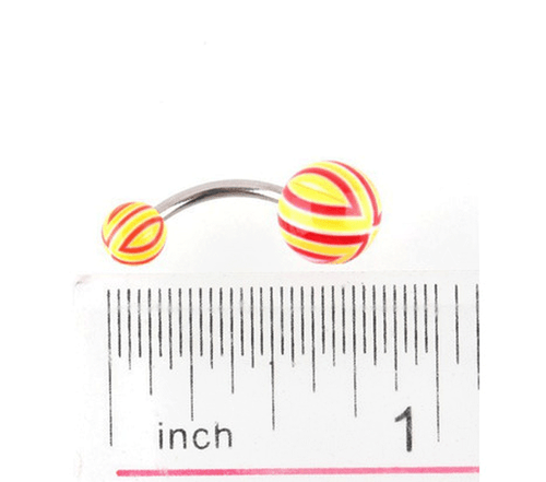 NEU GROSSHANDEL Bauchnabel Nabel Ringe Posten 20 STCK. 14g Edelstahl Mix Farbe Langhantel - Bild 5 von 11