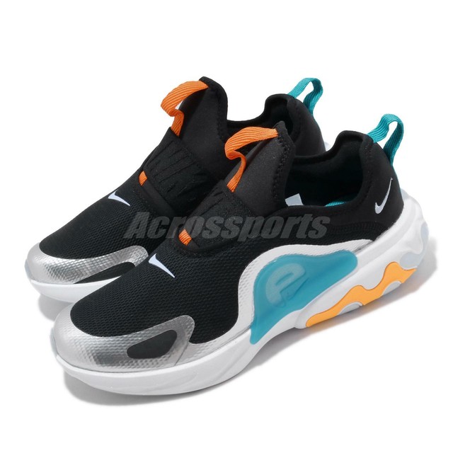 Nike React Presto Extreme GS Black Laser Orange Blue Silver Kid Women CD6884-004 | eBay
