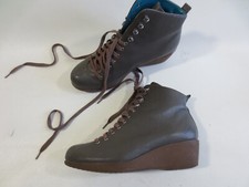 FLIP*FLOP  Schnür Stiefel Keil Boots 38 Echtleder schlamm-oliv türkis TIP TOP/18