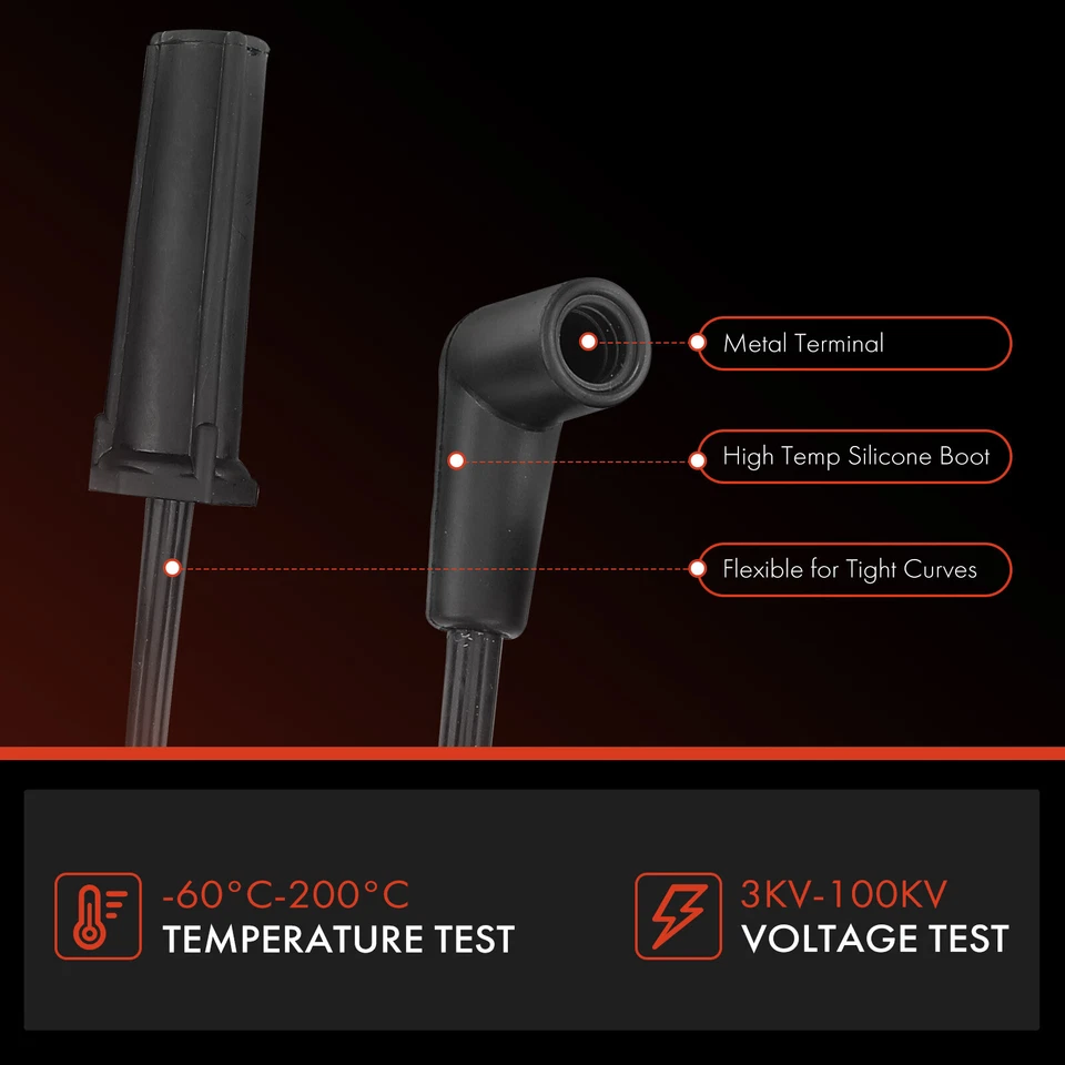 Juego de 9 cables de bujías para Chevrolet GMC C2500 C3500 K2500 K3500 90-93 V8 7,4 L Foto 4 de 4