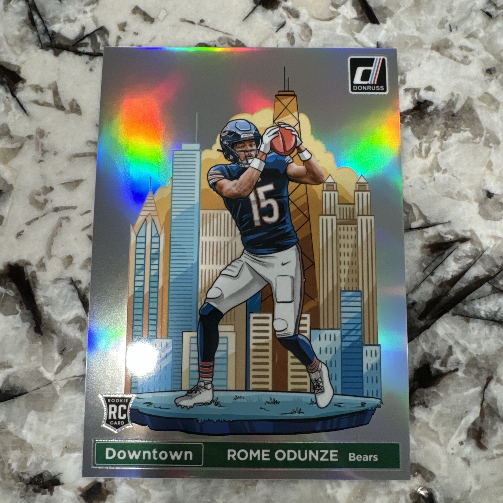 2024 Donruss Downtown Rome Odunze JUMBO BEARS🔥💎🔥💎