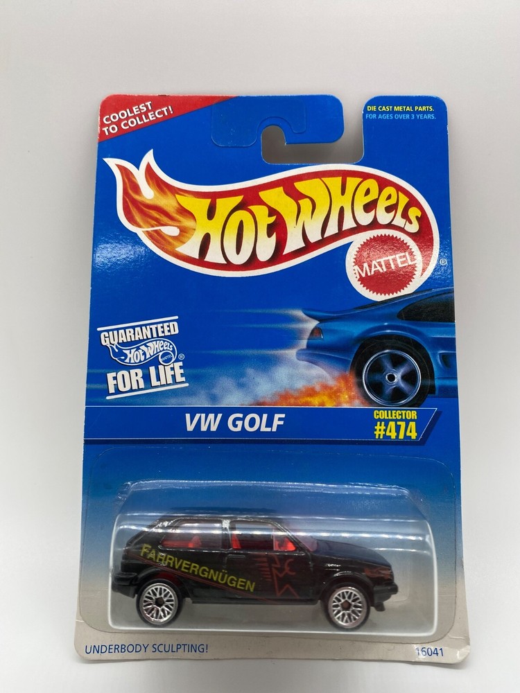 Hot Wheels VW Golf Mk2 #474 Black 1996 sealed