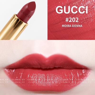 Gucci Lipstick Mildred Rosewood 203 Satin Full Size for sale 