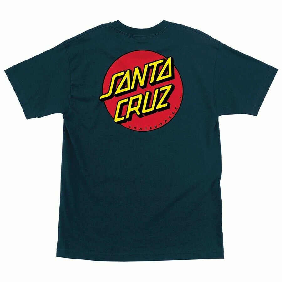 SANTA CRUZ SKATEBOANUS Tシャツ L Santa Cruz CLASSIC DOT Skateboard T Shirt HARBOR BLUE | eBay