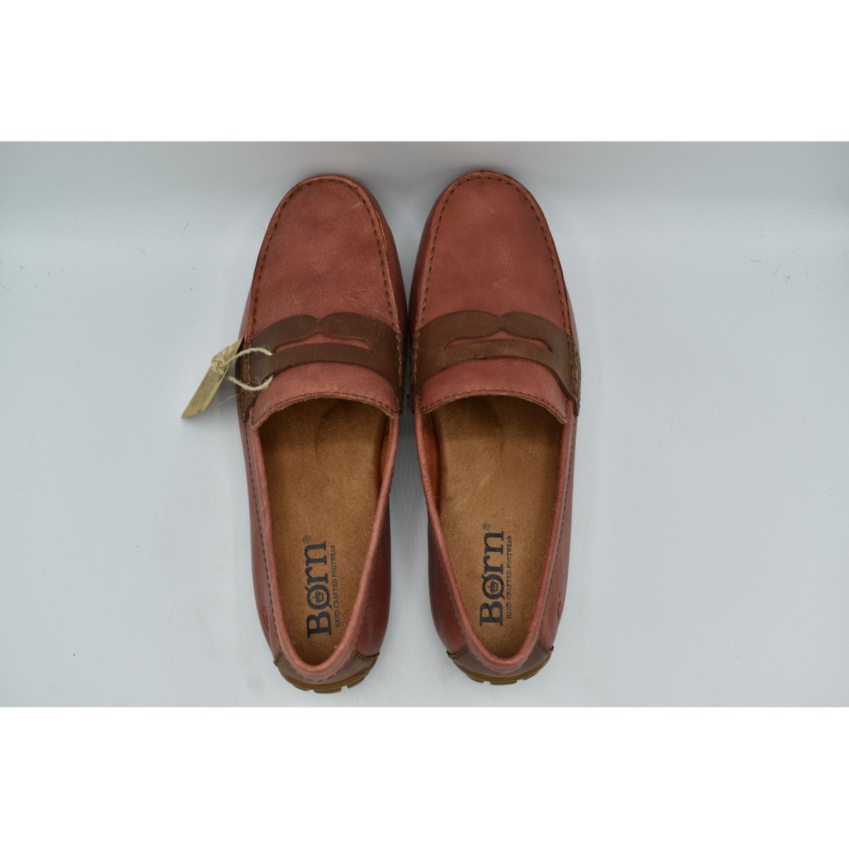 Born Men Size 8 Andes Dark Brown Full Grain Leather Slip On Driver Loafers Shoes Born Mens Size 8.5 Cambridge Dark Brown Full | Mercari main image 2