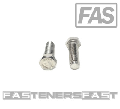 (25) 3/8-16x1 1/4'' Stainless Steel Hex Cap Screws Full Thead Bolts (25 PCS)