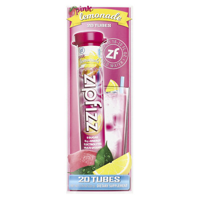Energy Drink Mix, Pink Lemonade, 20 Tubes, 0.39 oz (11 g) Each
