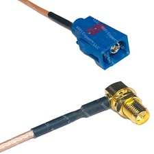RG316 Fakra C Female to RP-SMA FEMALE ANGLE RF Cable Rapid-SHIP LOT