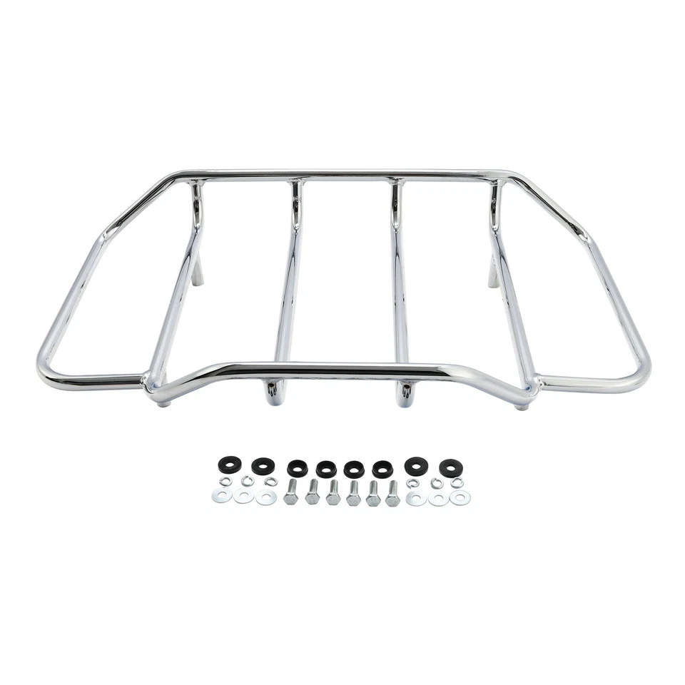 Portaequipajes cromado apto para Harley Touring Electra Glide Road King 1984-2025 Foto 4 de 4
