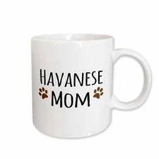 3dRose Havanese Dog Mom - Doggie by breed - brown muddy paw prints - doggy lover