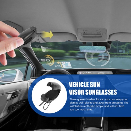 6Pcs Auto Sunglasses Holders Car Sun Visor Glasses Clips Car Accessories New - 第 4/12 張圖片