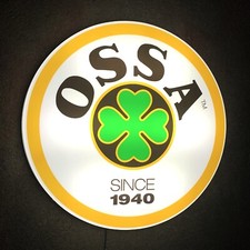 OSSA TRIAL BIKE MOTORRAD LED BELEUCHTET WAND LICHT SCHILD GARAGE AUTOMOBILIA