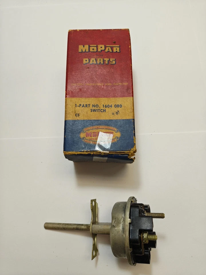1955 Desoto Fireflite Firedome Headlight Headlamp Switch 1604080 NOS - Image 3 of 4
