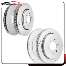 Front & Rear Brake Rotors Discs For 2007-2014 Ford Expedition Lincoln Navigator