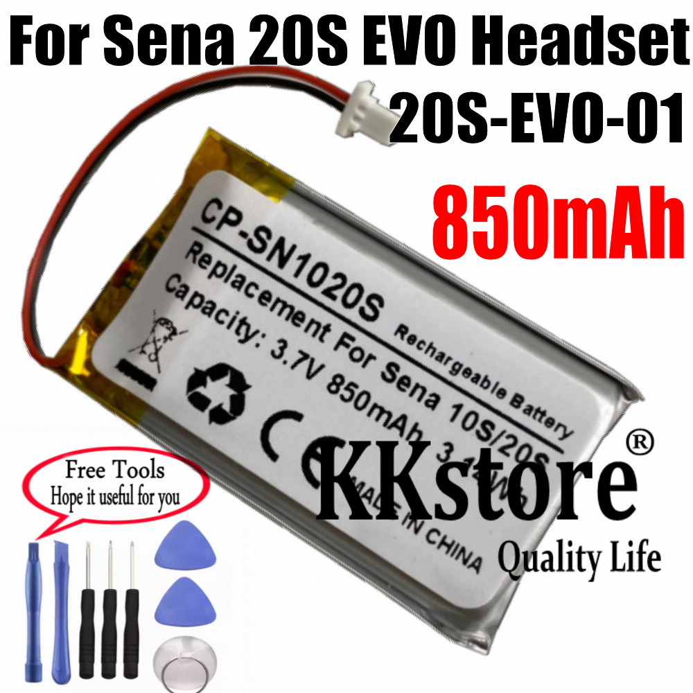 NEW 850mAh Battery Repair For Sena 20S EVO Bluetooth Headset 20S-EVO-01