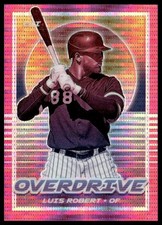 2021 Panini Chronicles #15 Luis Robert Overdrive Pink Pulsar