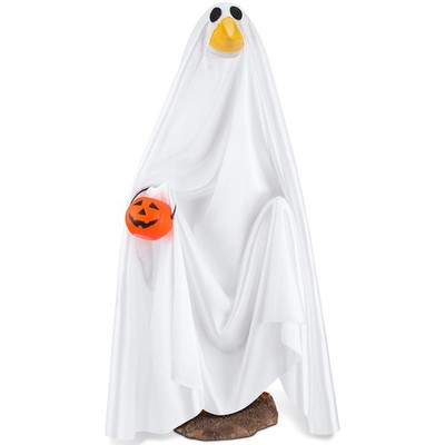 PullCrease Halloween Goose Outfit Ghost Porch Outfits Yard 23'', Multicolor