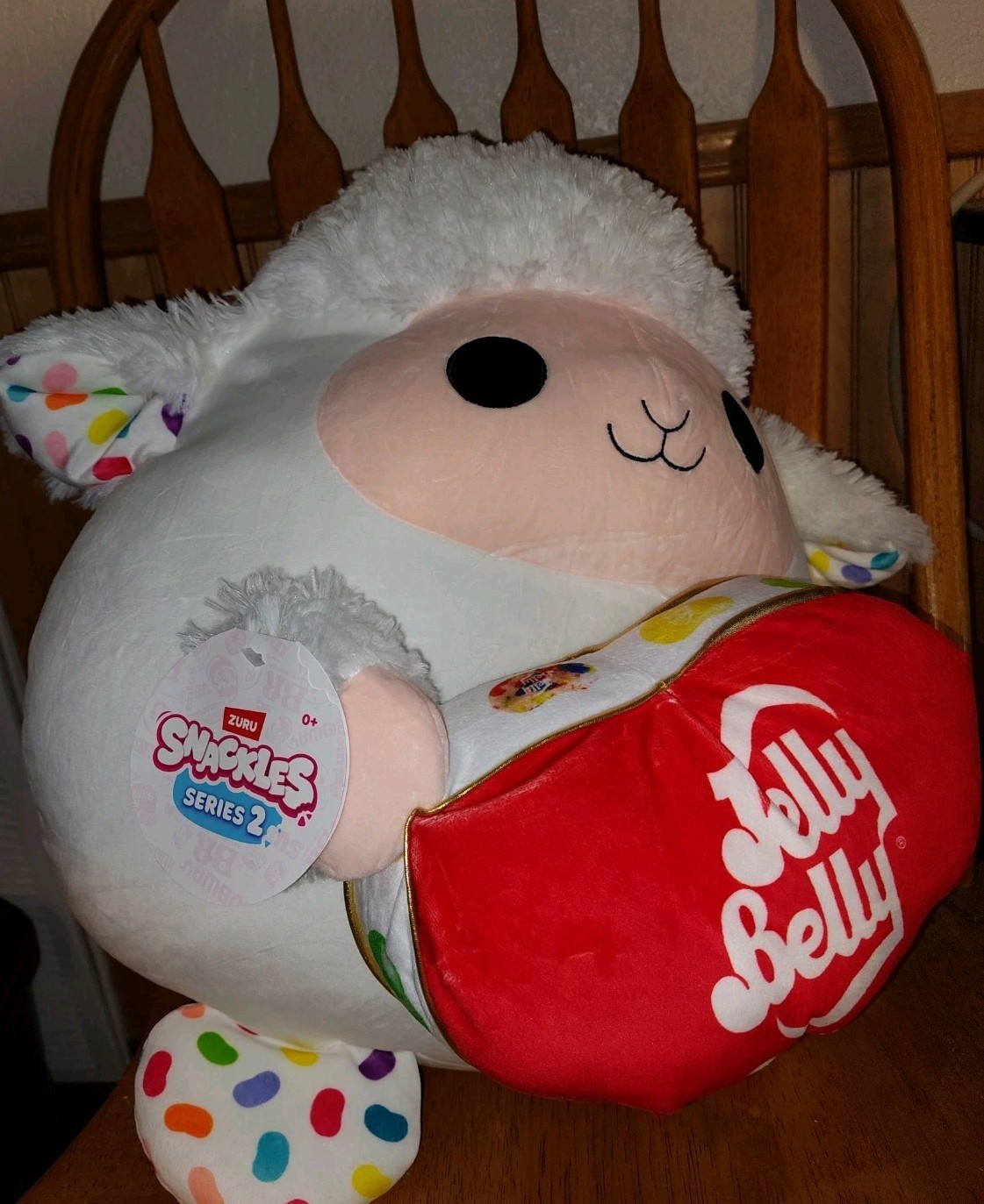 Snackles Series 2 Plush – Babra the Lamb 🐑 + Jelly Belly