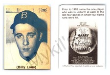1976 Playboy Press Billy Loes #NNO Brooklyn Dodgers VG corner issue