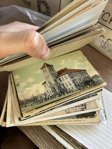 Huge Postcard Lot 3+ lbs Sorted Standard Size Early Linen Chrome Used Unused 825 - Picture 2 of 4