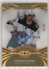 2021-22 Ultimate Collection Introductions Gold 35/50 Brandon Duhaime Auto 0y85