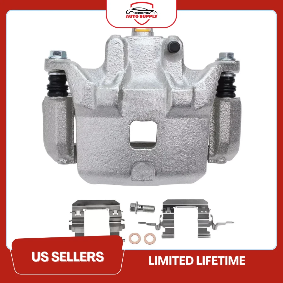 Pinza de freno de disco delantera izquierda con soporte para Nissan Máxima Altima Infiniti I35 Foto 2 de 4