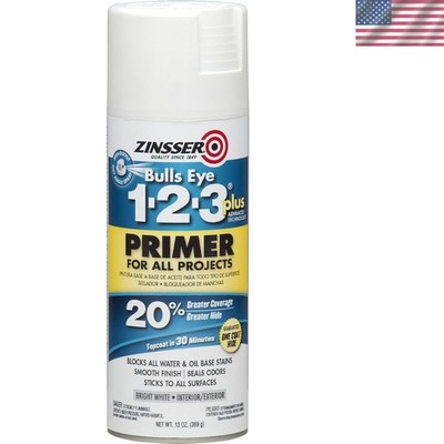 13 oz Bulls Eye 1-2-3 Plus Spray Primer - Fast Drying & Gloss Finish