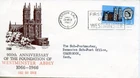 1966 W. ABBEY 3d ORD. GREAT BRITAIN QE2 PHILART FDC WESTMINSTER FDI SLOGAN PMK