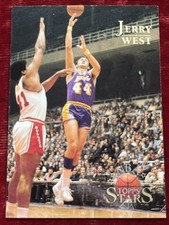 JERRY WEST 1996-97 NBA Topps Stars NBA LOGO LEGEND HOF MVP ALL-STAR CHAMPION NBA