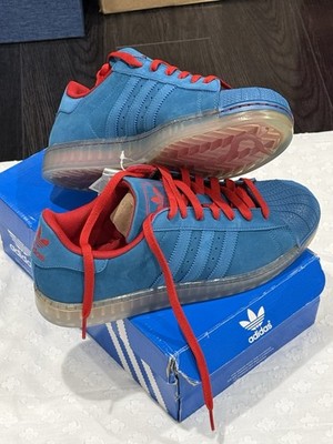 Adidas X Pharrell Blue Suede Ice Brand New Size 10 .$275