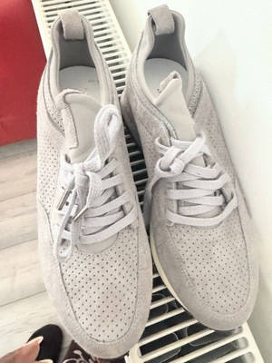 Mallet London Women’s Trainers – Size – Light Grey Suede – Great  Condition UK